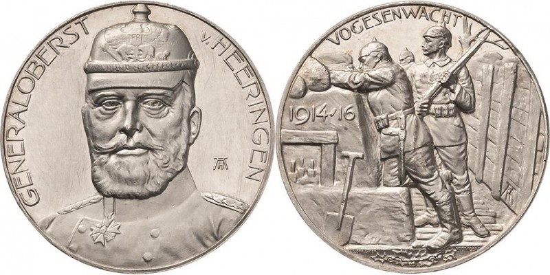 Erster Weltkrieg
 Silbermedaille 1916 (A. Hummel) Auf Generaloberst Josias von ...