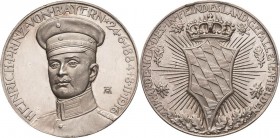 Erster Weltkrieg
 Silbermedaille 1916 (A. Hummel/Lauer) Heinrich Prinz von Bayern - Zum Andenken. Brustbild in Uniform halblinks / Bekröntes Wappen i...