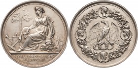 Gartenbau und Landwirtschaft
Brandenburg-Preußen Silbermedaille o.J. (A. Mertens/H. Schilling) Auszeichnungsmedaille für Leistungen im Gartenbau. Sit...