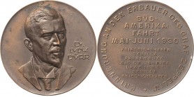 Slg. Joos - Medaillen, Plaketten, Abzeichen der Luftfahrt 1783-1945
 Bronzemedaille 1930 (Mayer & Wilhelm) Erste Südamerikafahrt des "LZ 127". Kopf D...