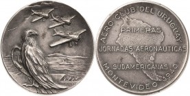 Slg. Joos - Medaillen, Plaketten, Abzeichen der Luftfahrt 1783-1945
 Silbermedaille 1940 (Masatazzi) Erste Südamerikanische Luftfahrttage in Montevid...