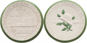 Slg. Joos - Medaillen, Plaketten, Abzeichen der Luftfahrt 1783-1945
 Weiße Porzellanmedaille 1941 (Meißen) Feldzug in Afrika. Panzer in der Wüste vor...