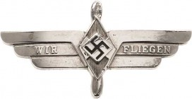 Slg. Joos - Medaillen, Plaketten, Abzeichen der Luftfahrt 1783-1945
 Abzeichen o.J. Metall. Hitlerjugend - WIR FLIEGEN. HJ-Abzeichen vor geflügeltem ...