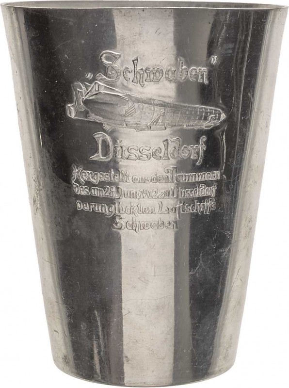 Luft- und Raumfahrt
 Aluminiumbecher 1912 (Tietz) Absturz des Luftschiffes LZ-1...