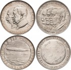 Luft- und Raumfahrt
 Silbermedaille 1928 (J. Bernhart) Auf das Luftschiff LZ 127 "Graf Zeppelin". Brustbilder von Zeppelin und Eckener nebeneinander ...