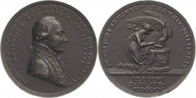 Medicina in nummis - Personen
Goercke, Johannes 1750-1822 Eisengußmedaille 1805 (Friedrich Loos) Auf den preußischen General- Stabs-Chirurgen. Brustb...