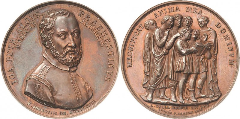 Musik - Personen
Palestrina, Pietro Giovanni Luigi 1525-1594 Bronzemedaille 184...