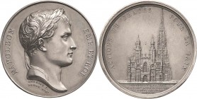 Napoleon, Befreiungskriege und ihre Jubiläen
 Silbermedaille 1805 (B. Andrieu/Denon) Auf die Danksagung im Stephansdom in Wien anlässlich des Frieden...
