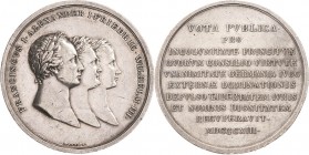 Napoleon, Befreiungskriege und ihre Jubiläen
 Silbermedaille 1813 (J. Lang) Bündnis zwischen Preußen, Österreich und Rußland im Kampf gegen Napoleon....