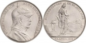 Personenmedaillen
Bismarck, Fürst Otto von 1815-1898 Silbermedaille 1898 (Oertel) Auf seinen Tod. Uniformiertes Brustbild mit Pickelhaube nach rechts...