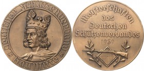 Schützenmedaillen - Deutscher Schützenverband
 Bronzierte Weißmetallmedaille o.J. (1939). Meisterschaften des Deutschen Schützenverbandes Gau Mitte. ...