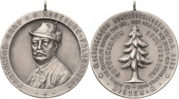 Schützenmedaillen - Deutschland
Anhalt Silbermedaille 1928. XI. Unterharzer Bundesschießen in Rieder a. H. Brustbild des Protektors Graf von der Asse...