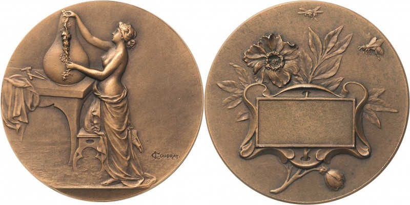 Jugendstil
 Bronzemedaille o.J. (Lucien Coudray) Die Kunst der Dekoration. Halb...