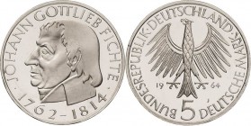 Gedenkmünzen
 5 DM 1964 J Fichte Jaeger 393 Polierte Platte