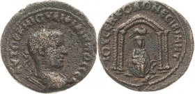 Architektur auf römischen und griechischen Münzen
Philipp I. 244-249 Bronze, Nisibis/Mesopotamia Brustbild mit Lorbeerkranz nach rechts / Tyche, darü...