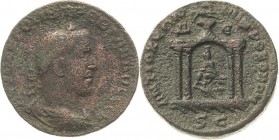 Architektur auf römischen und griechischen Münzen
Volusianus 251-253 Bronze, Antiochia ad Orontem/Syria Brustbild mit Strahlenkrone nach rechts / Vie...