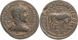 Religiöse Darstellungen der Provinz Aegyptus und des Orients
Gordianus III. 238-244 Bronze, Antiochia/Pisidia Brustbild mit Lorbeerkranz nach rechts ...
