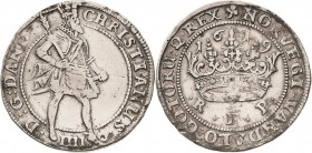 Dänemark
Christian IV. 1588-1648 Krone 1619, Kleeblatt-Kopenhagen Hede 106 A Davenport 3517 Selten. Fassungsspuren, sehr schön