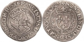 Frankreich
Franz I. 1515-1547 1/2 Teston o.J. Turm-Tours Duplessy 909 Ciani 1137 Äußerst selten. Kratzer, sehr schön