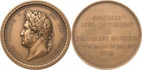 Frankreich
Louis Philippe 1830-1848 Bronzemedaille 1841 (Barré) Wettbewerb um das Grabmal Napoleons. Kopf von Louis Philippe nach links / 6 Zeilen Sc...