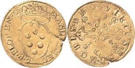 Italien-Florenz
Alessandro de Medici 1512-1537 Scudo d'oro o.J. Montagano 97 (R) CNI 20 Friedberg 280 GOLD. 3.43 g. Selten. Kl. Schrötlingsriss, sehr...
