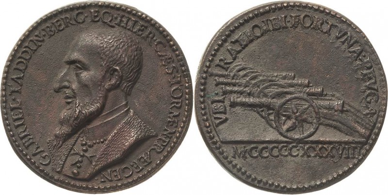 Italien-Padua
 Bronzegußmedaille 1538 (G. dal Cavino) Gabriele Taddini (1480-15...