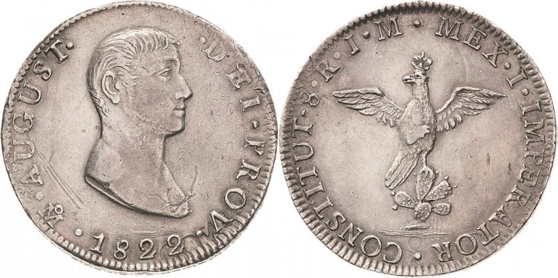 Mexiko
Augustine I. Iturbide 1822-1823 8 Reales 1822, Mo/JM-Mexico City Lichten...