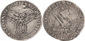 Niederlande-Deventer, Kampen und Zwolle
 1/2 Taler 1555. Mit Hüftbild und Titel Karl V. Delmonte 674 (R2) Kratzer, fast sehr schön