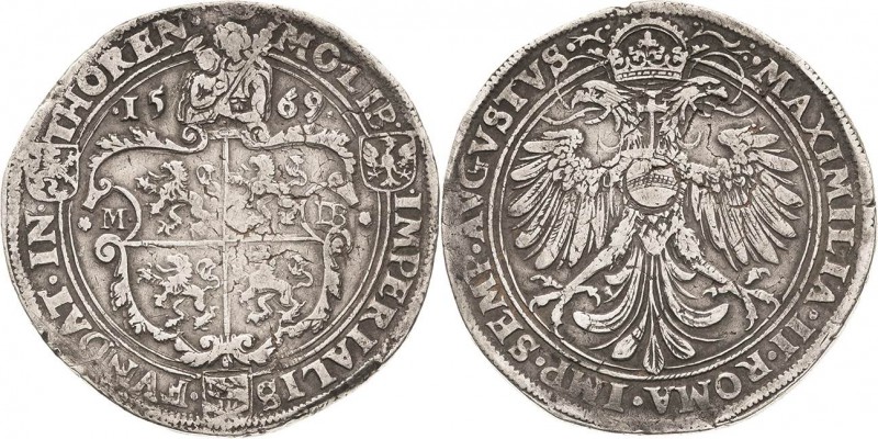 Niederlande-Thoren, Abtei
Margarethe von Brederode 1557-1577 Taler 1569. Mit Ti...