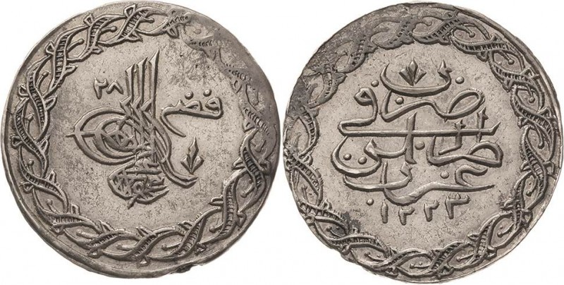 Osmanisches Reich
Mahmud II. 1808-1839 20 Para 1835 (=AH 1223/28), Tarablus-Gha...