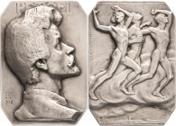 Ungarn - Medaillen
 Silberplakette 1905 (Fülöp Ö. Beck) Sándor Petöfi. Petöfi nach rechts in Rückenansicht / Drei nackte Jünglinge stürmen nach recht...
