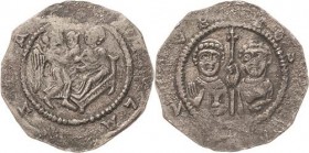 Böhmen
Wladislaus I. 1110-1113 Denar, Prag Engel steht vor im Bett aufrecht sitzender Figur, DVX WLADIZLAVS / Zwei Brustbilder nebeneinander von vorn...