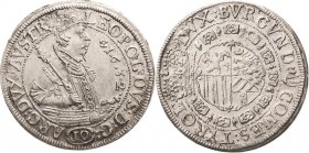Habsburg
Erzherzog Leopold V. 1619-1632 10 Kreuzer 1632, Hall M./T. 479 Selten in dieser Erhaltung. Prägefrisch