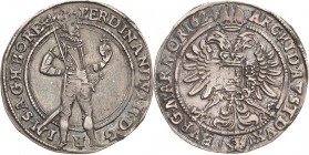 Habsburg
Ferdinand II. 1619-1637 1/4 Taler 1624, Prag Mzm Hans Suttner Dietiker 666 Herinek 888 Sehr selten. Sehr schön-vorzüglich
