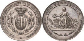Kaiserreich Österreich
Franz Joseph I. 1848-1916 Silbermedaille o.J. (Christlbauer) Verdienstmedaille der Landwirtschaftsgesellschaft in Österreich o...