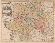 Ausland
Frankreich, Orleans Altcolorierter Kupferstich um 1750 (F. Covens und C. Mortier) "GOUVERNEMENT GENERAL DV PAYS ORLEANOIS". Links oben Titelk...