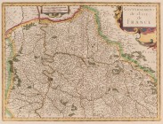 Ausland-Landkarten
Frankreich Altcolorierter Kupferstich um 1650 "GOUVERNEMENT de L'ISLE de FRANCE". Rechts oben Titelkartusche. Links oben Zeichener...