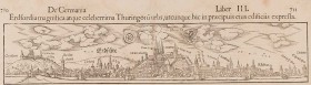 Historische Ortsansichten
Erfurt Holzschnitt um 1570 Aus Sebastian Münsters "Cosmographia", Basel. 120 x 410 mm Rv. Kleine Klebereste, gut erhalten