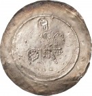 Orlamünde, Grafschaft
Siegfried III. 1176-1206 Brakteat, Weimar Nach rechts reitender Graf mit Sturmhaube hält in der Linken Banner und Schild, in de...
