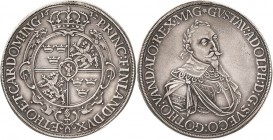 Augsburg-Stadt
 Taler 1632. Mit Titel und Porträt Gustav II. Adolph von Schweden Forster 240 Davenport 4543 AAJ 8 Fast vorzüglich