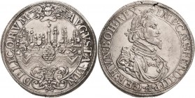 Augsburg-Stadt
 Taler 1641. Mit Titel und Porträt Ferdinand III. Stadtansicht Forster 286 Davenport 5039 Fast vorzüglich