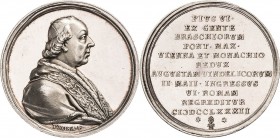 Augsburg-Stadt
 Silbermedaille 1782 (T. Rosa) Besuch von Papst Pius VI. in Augsburg auf seiner Rückreise aus Wien. Brustbild des Papstes nach rechts ...