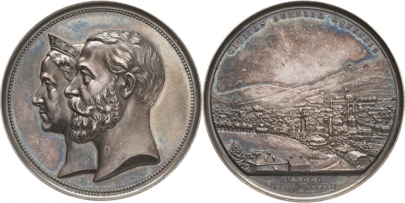 Baden-Durlach
Friedrich als Großherzog 1856-1907 Silbermedaille 1883 (W. Kullri...