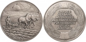 Bayern-Medaillen
 Silbermedaille 1913 (W. Schütky) "Für Verdienste um den Ackerbau". Pflügender Bauer nach rechts / 7 Zeilen Schrift im Ährenkranz. R...