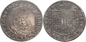 Brandenburg-Preußen
Friedrich Wilhelm, der große Kurfürst 1640-1688 1/3 Taler 1667, IL-Berlin Mit altem Beschreibtütchen des Landesmünzkabinetts Sach...