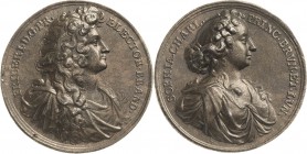 Brandenburg-Preußen
Friedrich Wilhelm, der große Kurfürst 1640-1688 Eisengußmedaille o.J. (1684) (A. Karlsteen) Auf die Vermählung des Kurprinzen Fri...