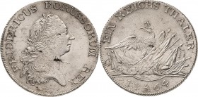 Brandenburg-Preußen
Friedrich II., der Große 1740-1786 Taler 1764, A-Berlin Olding 69 d Kluge 120.1 v. Schrötter 452 Davenport 2586 Attraktives Exemp...