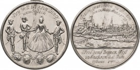 Brandenburg-Preußen
Friedrich II., der Große 1740-1786 Zinnmedaille 1772. Frieden von Teschen. Joseph II., Friedrich II., Maria Theresia und Friedric...