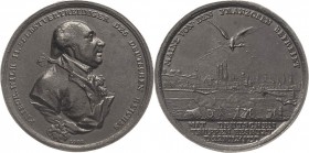Brandenburg-Preußen
Friedrich Wilhelm II. 1786-1797 Eisengußmedaille 1793 (D. Loos/F. Loos) Einnahme von Mainz durch preußische Truppen am 22. Juli. ...