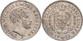 Brandenburg-Preußen
Friedrich Wilhelm III. 1797-1840 1/6 Taler 1823, A-Berlin Olding 185b AKS 26 Jaeger 57 Stempelglanz